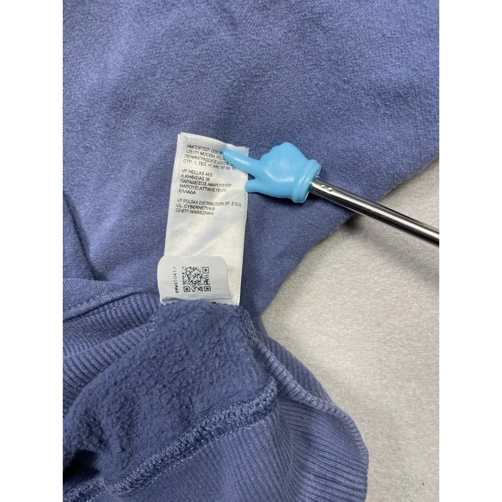 The North Face Sweatshirt Cotton Blend Blue Medium Unisex